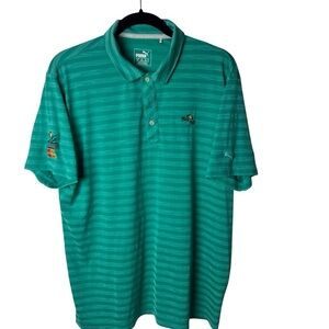 Puma Golf Polo Shirt Bay Hill Arnold Palmer Master Card Logo